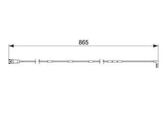 Balata İkaz Kablosu Ön BOSCH 1 987 474 586  90372058 1238421