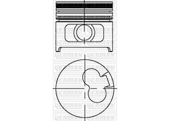 Piston (83.00MM-0.50)  YENMAK 31-03799-050  630097 624209 0624209 624 209 90349790