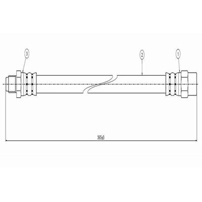 Fren Hortumu Ön Sağ veya Sol CAVO C800 243A