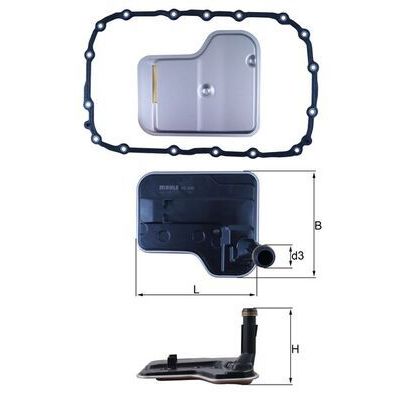 Şanzıman Yağ Filtresi  BMW 3 Serisi Cabrio (E93)(2006->)  MAHLE HX 240D