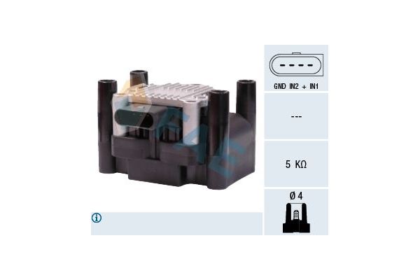 Ateşleme Bobini  Volkswagen Lupo (6X1/6E1)(10.1998->2005)  FAE 80218