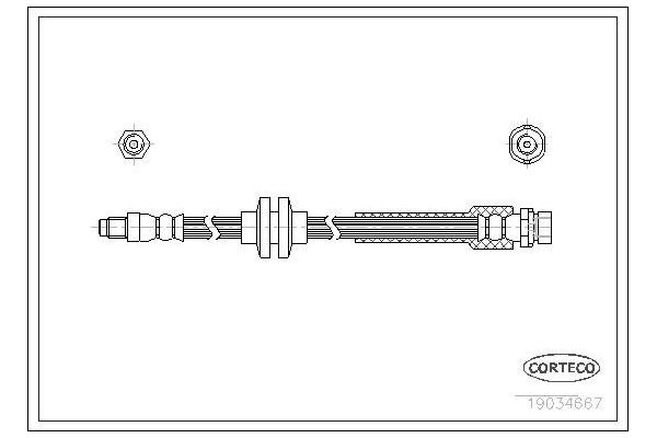 Fren Hortumu Arka Sağ veya Sol CAVO C901 184A