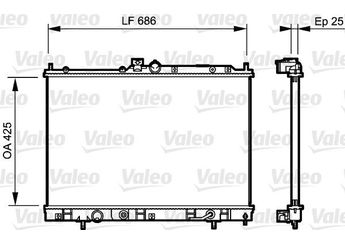 Su Radyatörü  VALEO 735202  MN156319