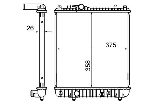 Su Radyatörü  BMW 1 Serisi 5 Kapı (F40)(2019->)  MAHLE CR 837 000S