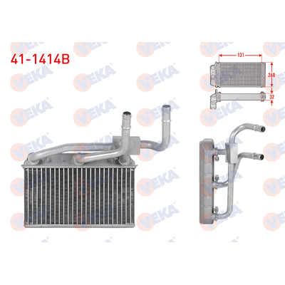 Kalorifer Radyatörü  BMW X6 M Serisi (E71)(2009->)  VEKA 41-1414B