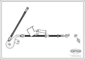 Fren Hortumu Ön Sol PSA ORJINAL 4806F9  4806F9 480600000