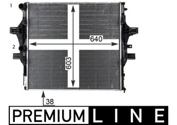 Su Radyatörü  MAHLE CR 2088 000P  1609961580 9678711180 5801255814 0005 801255814