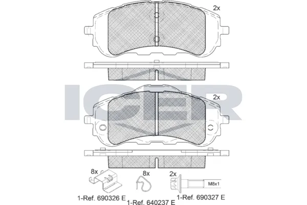 Fren Disk Balata Ön Opel Astra L Sports Tourer (2022->)  BEŞER 4436