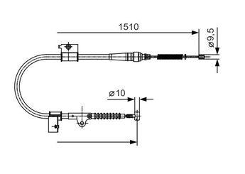 El Fren Teli Arka Sol BOSCH 1 987 482 050  365312X90A 365310X900 36531 0X900