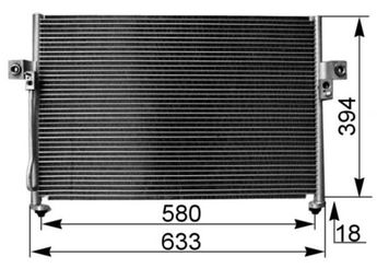 Klima Radyatörü  MAHLE AC 262 000S  976064A252 976064A000 976064A001 976064A002 976064A250 976064A251 976064A525