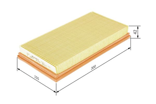 Hava Filtresi  Volkswagen Golf Plus V (5M1)(01.2005->2009)  BOSCH 1 987 429 403