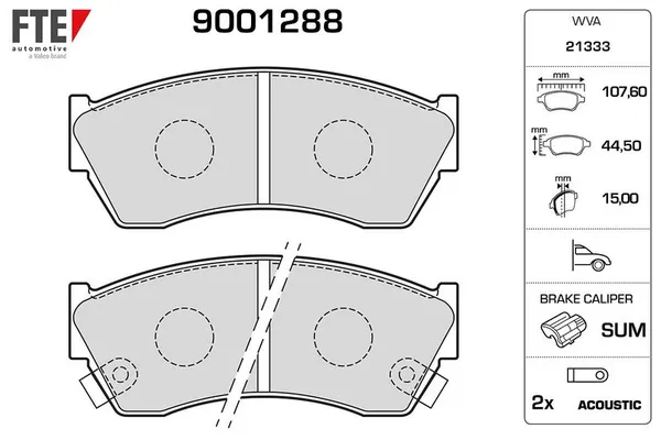 Fren Disk Balata Ön FTE 9001288
