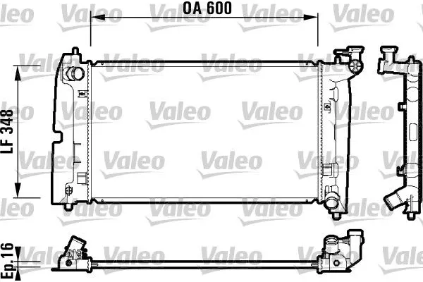 Su Radyatörü  Toyota Corolla Combi SW (E12)(2002->)  VALEO 734199