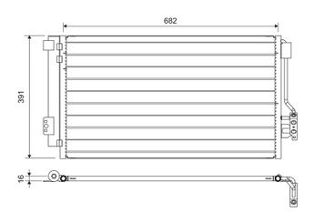 Klima Radyatörü  VALEO 817842  A6398350070 6398350070 6398350370 6398350700 A6398350370 A6398350700