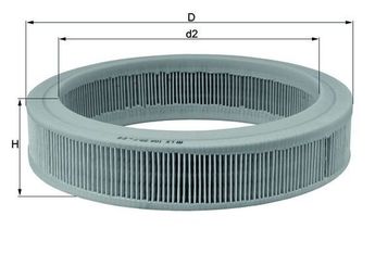 Hava Filtresi  MAHLE LX 108  PC2243E FA3116 1444L5 5020308 6080390 79BF9601AA 88AX9601AA EFA224 EFA224S 93152533