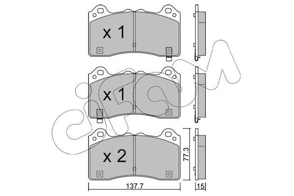 Fren Disk Balata Ön CIFAM 822-1220-0