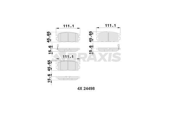Fren Disk Balata Arka BRAXIS AB0236