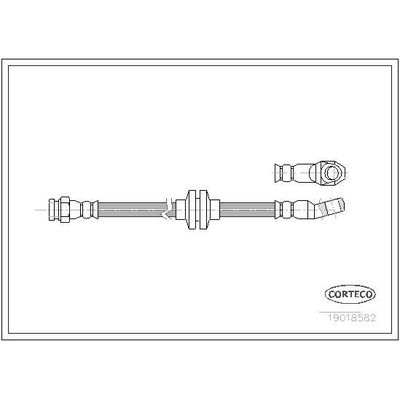 Fren Hortumu Arka Sağ veya Sol Lancia Prisma (1983->)  CORTECO 19018582