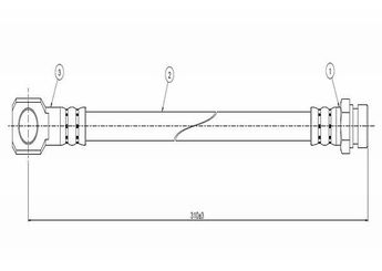 Fren Hortumu Arka Sağ veya Sol CAVO C900 006A  6314280335