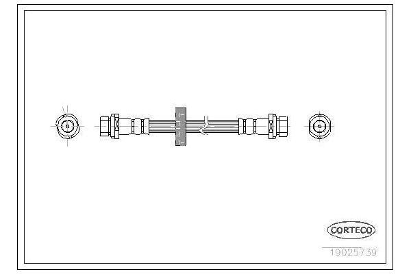 Fren Hortumu Arka Sağ veya Sol Ford Focus 3/4/5 Kapı (CAK)(1998->)  MAHER 13719