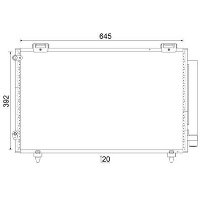 Klima Radyatörü  Toyota Corolla (E12)(2002->)  MAHLE AC 789 000S