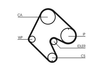 Triger Kayışı  CONTINENTAL CT540  636364 636563 90281312 90410784