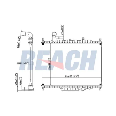 Su Radyatörü  Land Rover Discovery 4 (06.2009->)  MAHLE CR 1522 000S