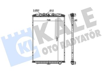 Su Radyatörü  KALE 349450  1330W9 1330.W9 1692332 1739550 1856628 1861737