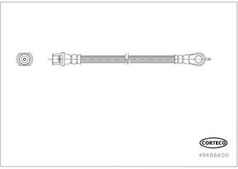 Fren Hortumu Arka Sağ veya Sol SVAC 76-0276  9094702F37