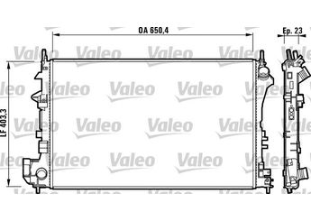 Su Radyatörü  VALEO 732879  EJ738005CA EJ73 8005 CA 24418338 95524868 1300244