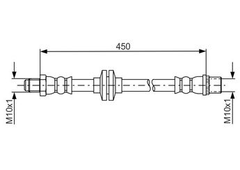Fren Hortumu Ön Sağ veya Sol BOSCH 1 987 481 683  462108452R 462102625R 46 21 026 25R 462106581R 46 21 065 81R 462107076R 46 21 070 76R 46 21 084 52R 462107874R 46 21 078 74R