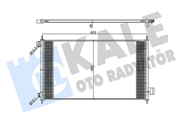 Klima Radyatörü  Honda Accord Tourer (CN/CM)(01.2003->)  KALE 357990