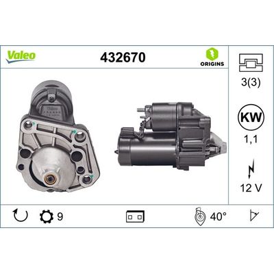Marş Dinamosu  Renault Laguna (B56)(04.1994->)  VALEO 432670