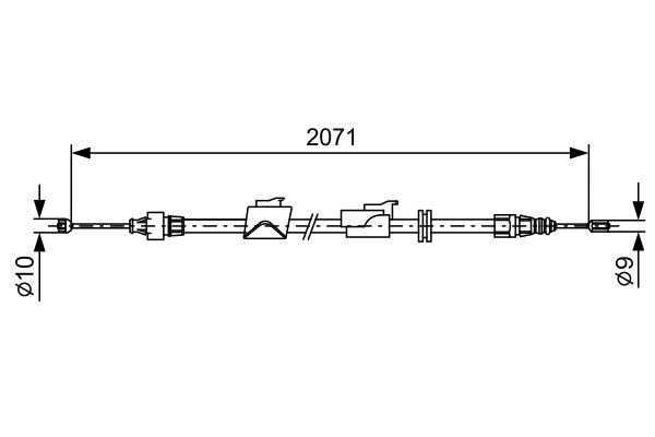 El Fren Teli Arka Sağ Ford Galaxy (CA1)(2006->)  BOSCH 1 987 482 242
