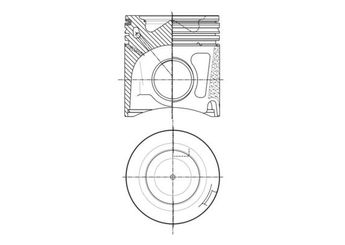 Piston (88.40MM-STD)  MAHLE 007 PI 00150 002  500054824 5801492243