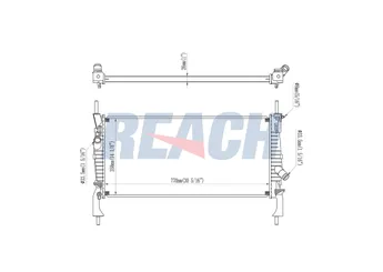 Su Radyatörü  MGA 80154  1373156 1383317 1898103 6C118005CA 6C118005CB 6C118005CC 6C118005CD 6C1H8005CB 6C1H8005CD ME6118005CD