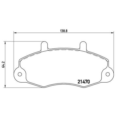 Fren Disk Balata Ön Ford Transit Minibüs/Bus (CY/DY)(1986->1992)  MAGNETI MARELLI 363700424032