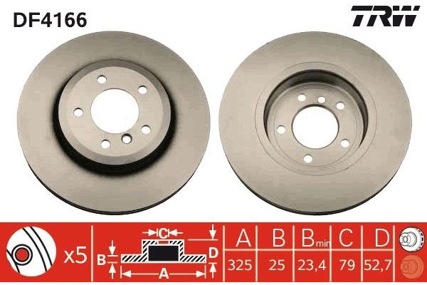 Fren Disk Ayna Ön Sağ ve Sol BMW 3 Serisi Sedan (E46)(1998->)  MANDO MBC035433