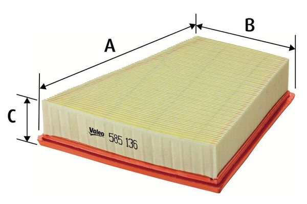 Hava Filtresi  Volkswagen Polo IV (9N3)(04.2005->2009)  VALEO 585136