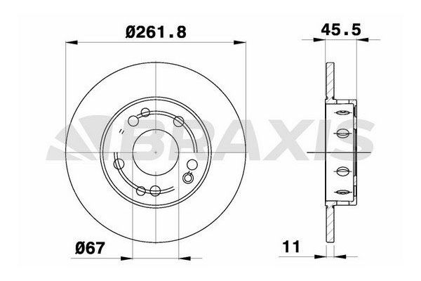 Fren Disk Ayna Ön Sağ ve Sol BRAXIS AE0470
