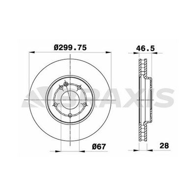 Fren Disk Ayna Ön Sağ ve Sol BRAXIS AE0712