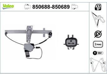 Cam Krikosu Ön Sol VALEO 850688  55363287AB 55363287AC 55363287AB