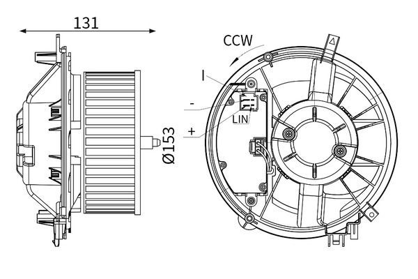 Kalorifer Motoru  MAHLE AB 431 000S