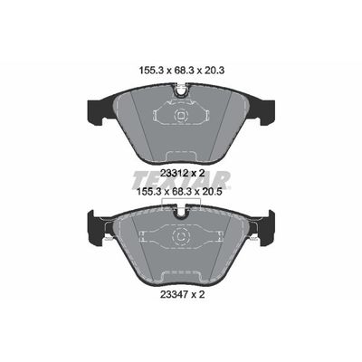 Fren Disk Balata Ön BMW 1 M Serisi Coupe (E82)(2011->)  TEXTAR 2331207