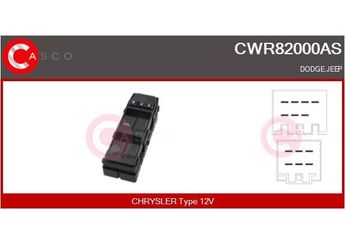 Cam Açma Düğmesi Ön Sol MCAR AN-3206  56040691AA 56040691AB 56040691AC 56040691AD K56040691AA K56040691AB K56040691AC