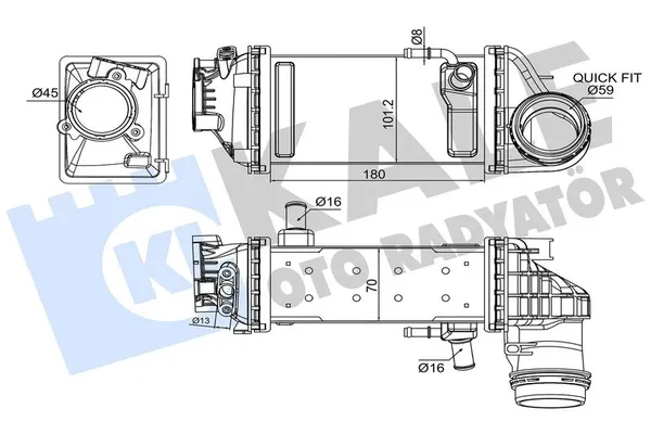 Turbo Radyatörü  VEKA 42-4439