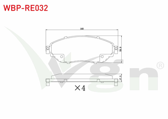 Fren Disk Balata Ön WGN WBP-RE032  4423587 95518304 6000620046 4106000Q1H 4106000Q2F 4106000Q2L 95518893 95527599 4423332 410601073R 410607229R 410608638R 41060-1073R 41060-00Q1H 41060-8638R 41 06 010 73R 41 06 086 38R