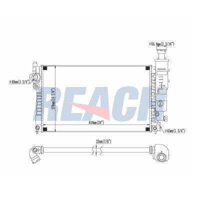 Su Radyatörü  Peugeot 405 S.Wagon (09.1987->)  MGA 80359