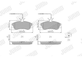 Fren Disk Balata Ön JURID 571919J  1611335080 172059 425155 4251 55 425485 4254 85 425154 4251 54 425333 4253 33