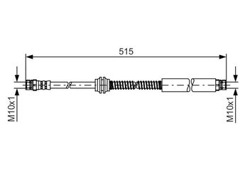 Fren Hortumu Arka Sağ veya Sol BOSCH 1 987 481 447  1987481447 1 987 481 447 2K0611775K 2K0 611 775 K 2K0611775L 2K0 611 775 L 2K0611775S 2K0 611 775 S 2K0611775T 2K0 611 775 T 2K5611775F 2K5 611 775 F
